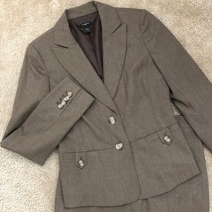 Ann Taylor Tan Suit/Blazer Jacket